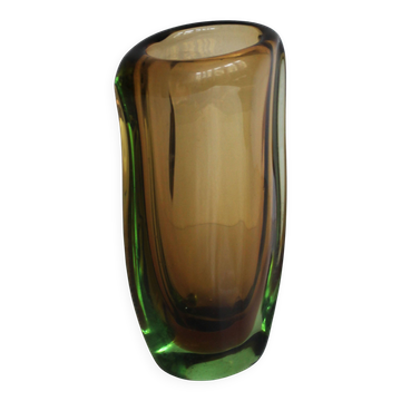 1950's “elegance” sommerso vase, pattern no. 54181 by jaroslav beranek