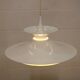 Danish Modern Pendant Lamp: White Radius Model by Erik Balslev for Fog & Mo