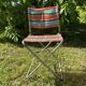 Chaise de camping vintage pliante