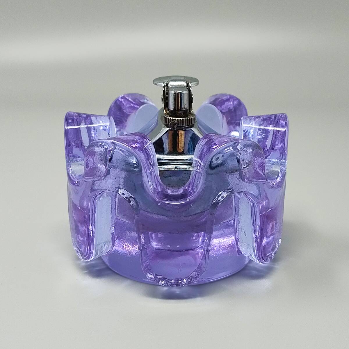 1970s Stunning Purple Smoking Set By Antonio Imperatore in Murano Glass. Ma