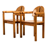 Pine armchair by Rainer Daumiller for Hirtshals Savvaerk, set of 2