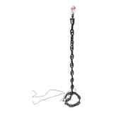 Brutalist chain floor lamp