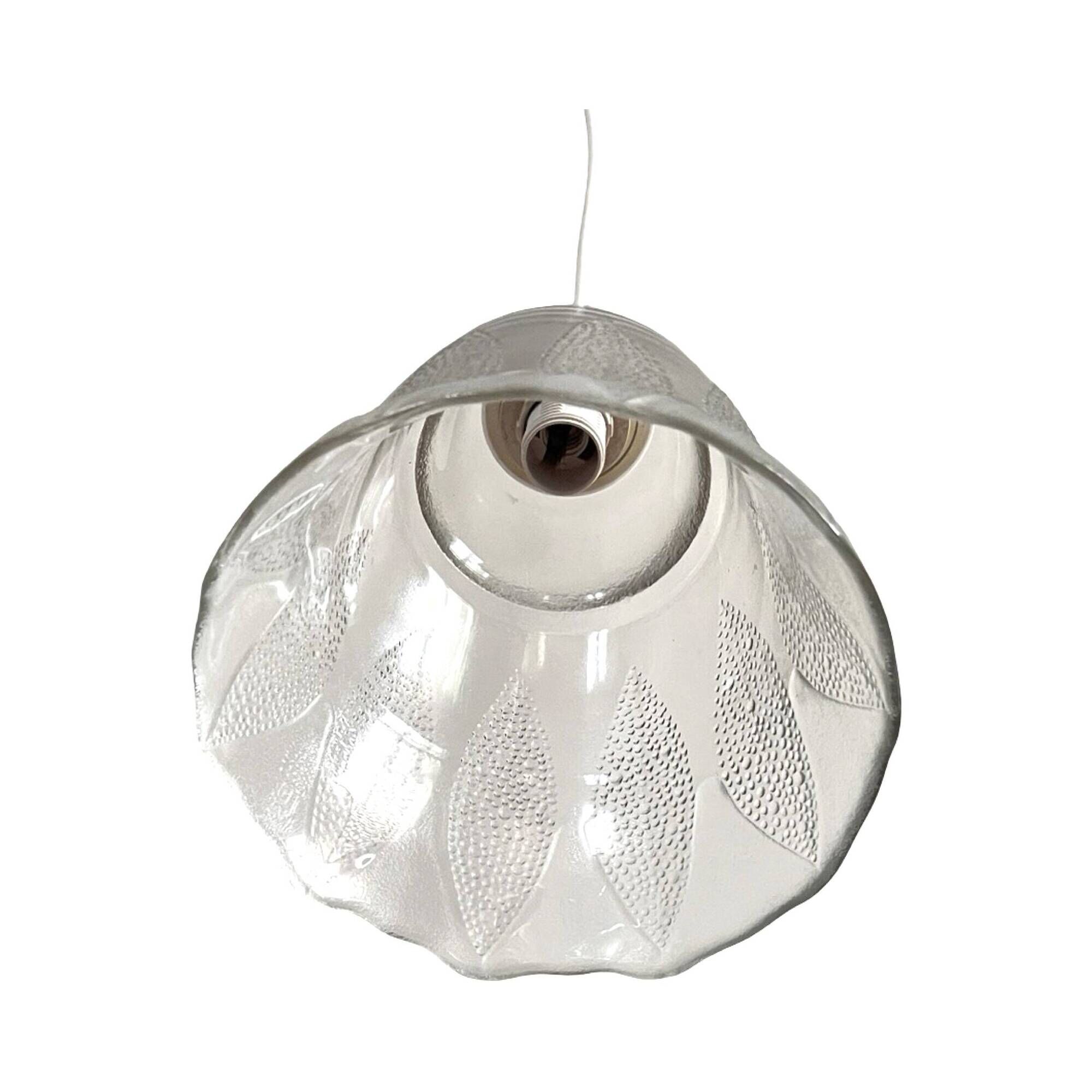 Flower-shaped hanging lamp, Narva Leuchen, Germany, 1970s.