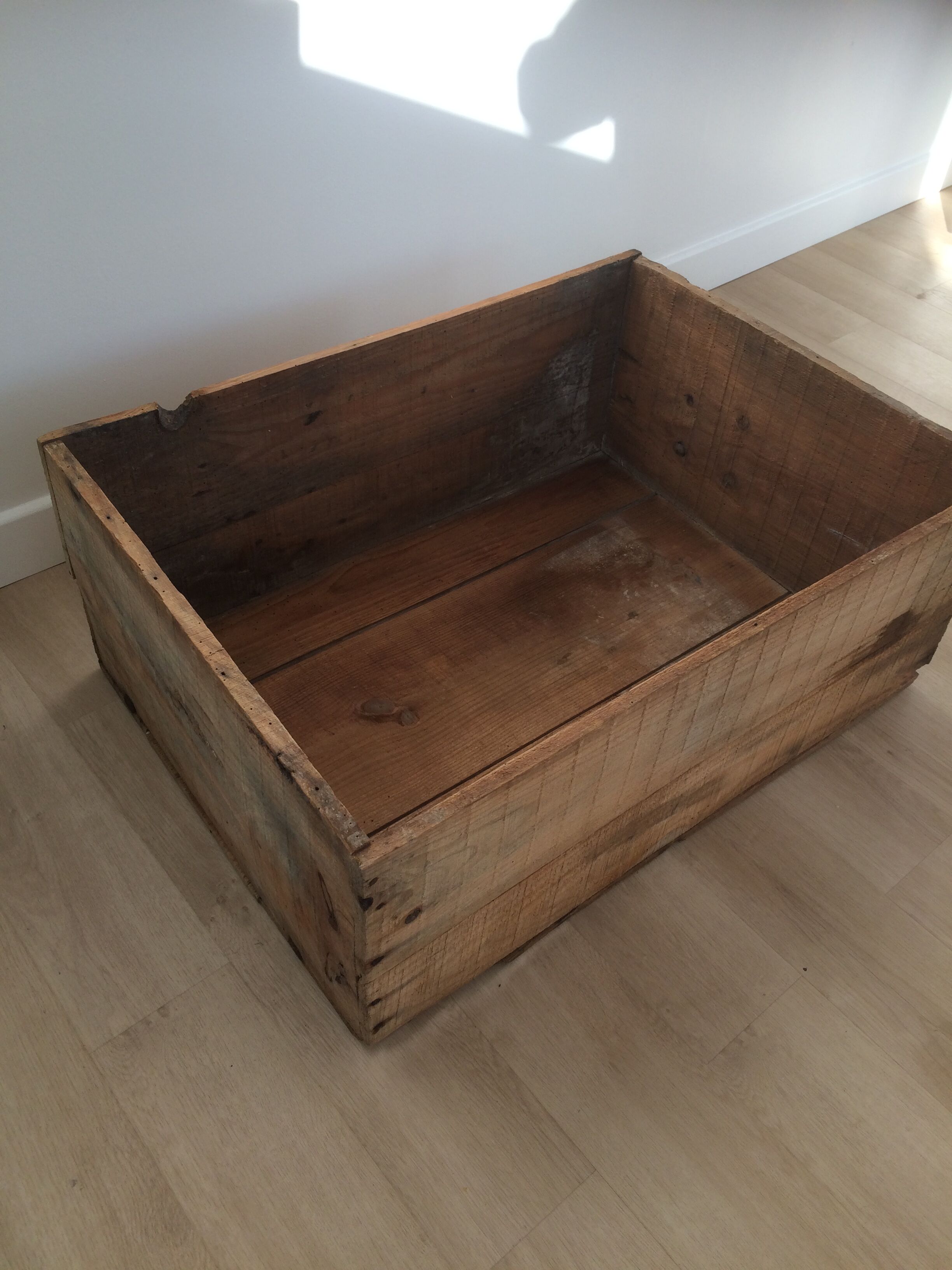 Wooden post-war crate