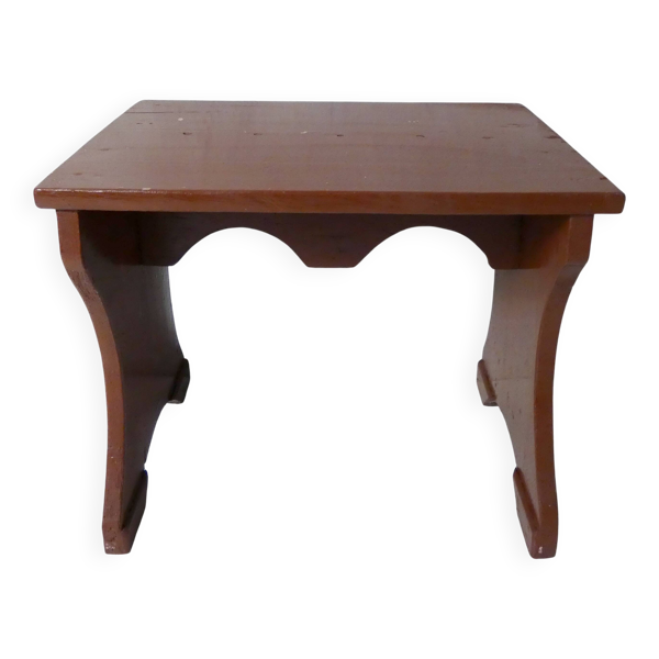 Petit banc marche pied en bois