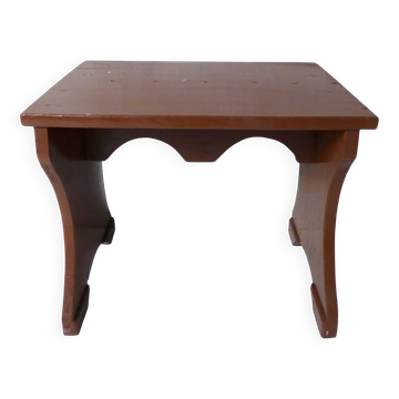 Small wooden step bench