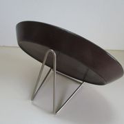 Plat de service ovale en grès de niderviller.modèle maille vintage