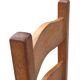 Vintage Set of 4 dining chairs oak and wicker 70's design high back