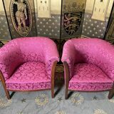 Pair of armchairs bergères Art Deco period