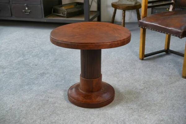 Art Deco pedestal table attributed to Jules Leleu 1930s