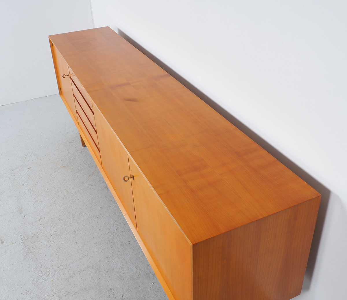 Cherry sideboard with drawers, 1960s