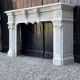 Napoleon III fireplace in Carrara marble