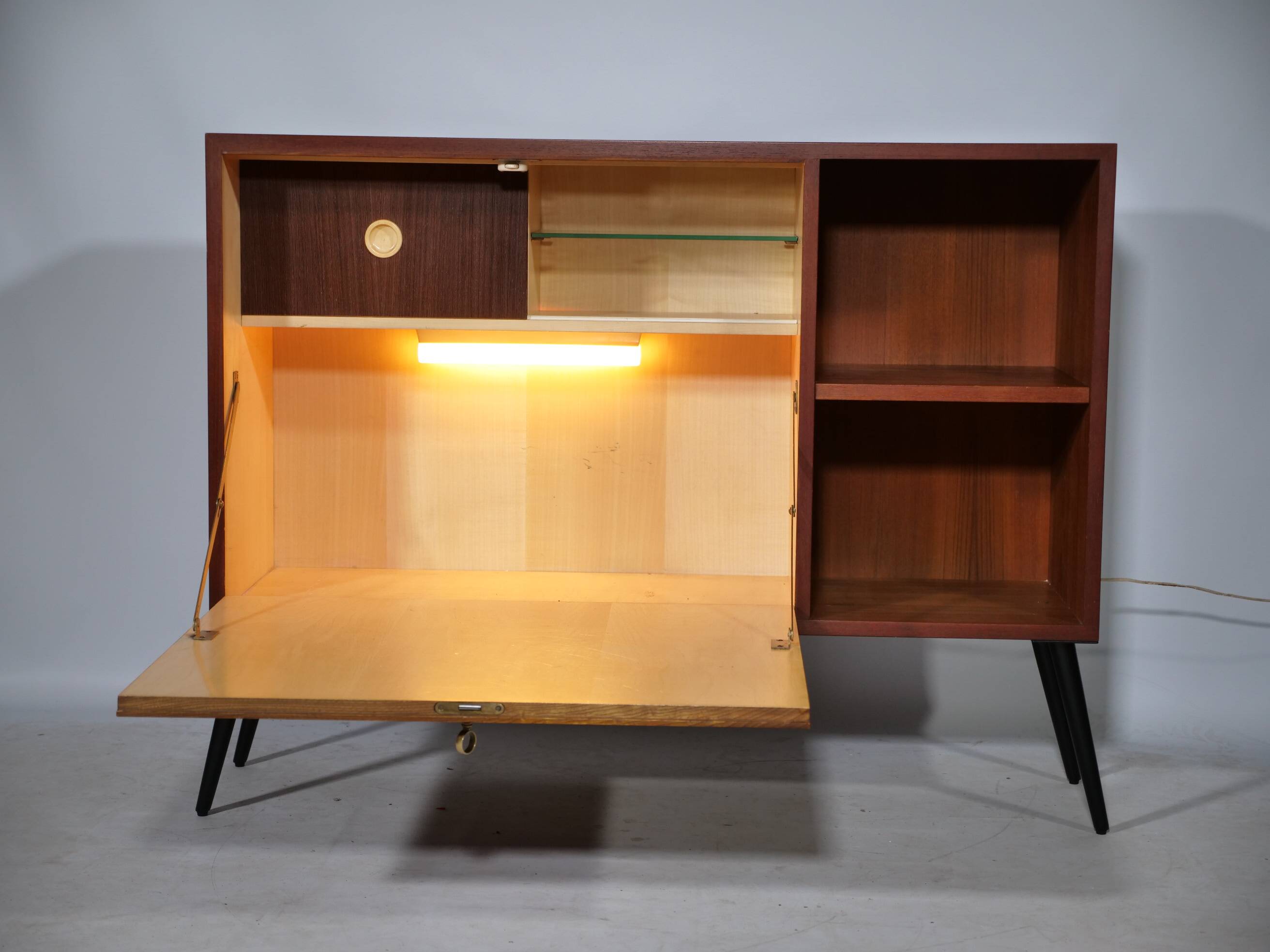 Teak Bar Cabinet by Erich Stratmann from the 1960s