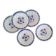 Hollow earthenware plates fb Badonviller décor vintage blueberries