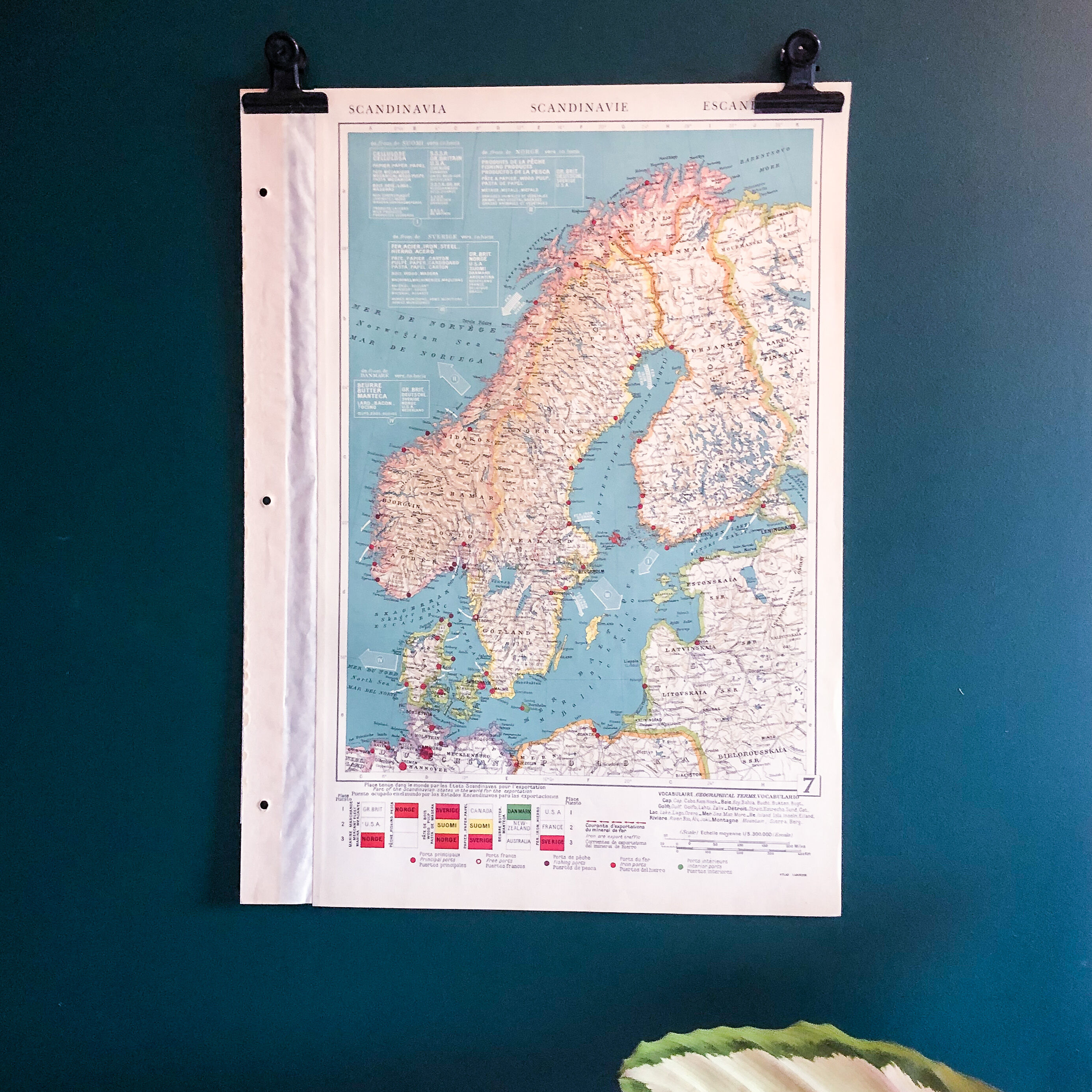 Map 1950 Scandinavia