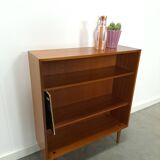 Noten fineer boekenkast LP kast met legplanken nr. 1