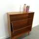 Noten fineer boekenkast LP kast met legplanken nr. 1