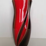 Red and brown verceram vase