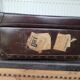 Antique cardboard suitcase