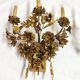 Pair of brass appliques. France, 1960s.