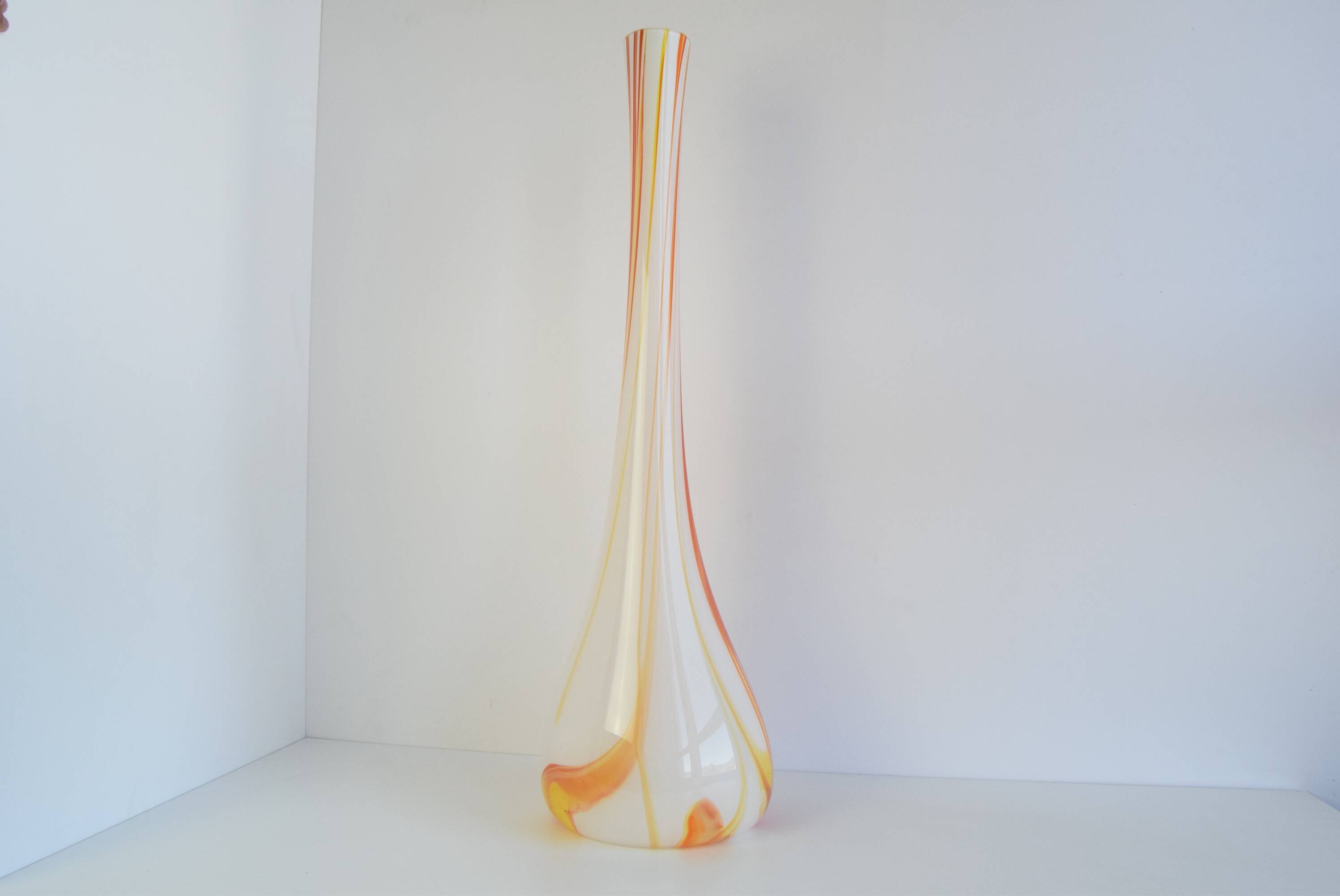 Large Design Annealed Vase, Czechoslovakia, 1970's.