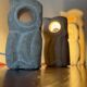 Table lamp set "Owl" – attributed to Albert Tormos – Pier