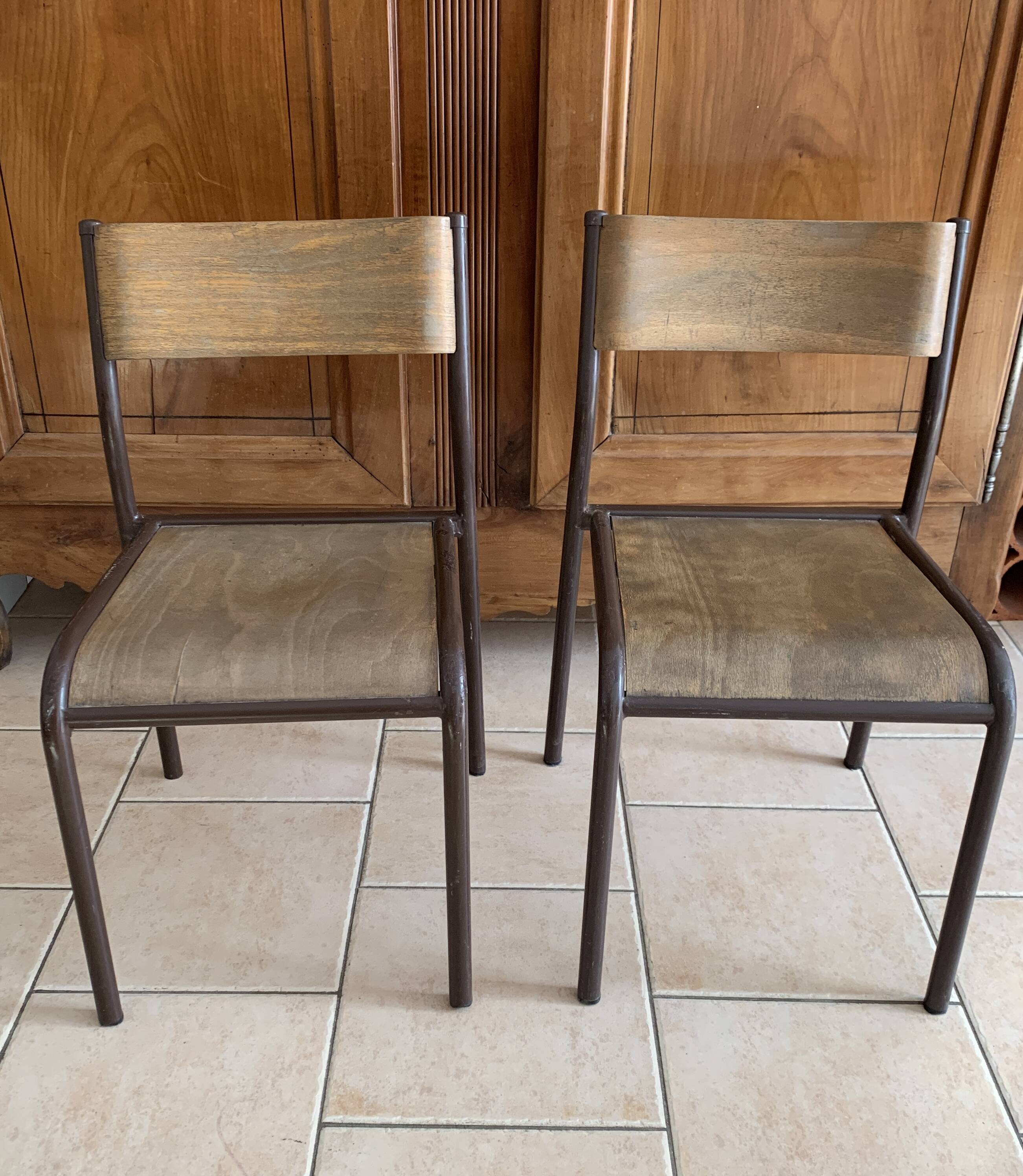 Vintage school chairs