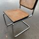 Cesca design chair b32 model in black and chrome