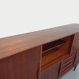 Vintage Scandinavian high sideboard in teak from the 50s and 60s