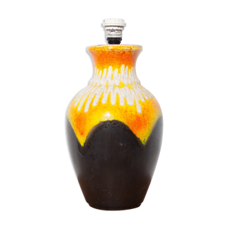 Pied de lampe vintage, pied de lampe céramique west Germany bay 6640 ,base pour lampe, poterie