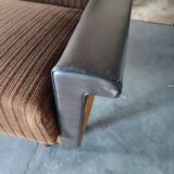 Velvet and skai sofa bed