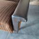 Velvet and skai sofa bed