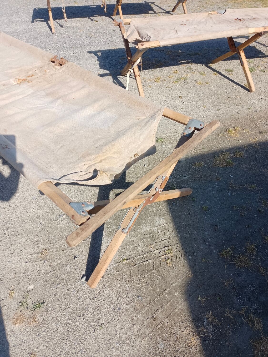 US folding camp bed