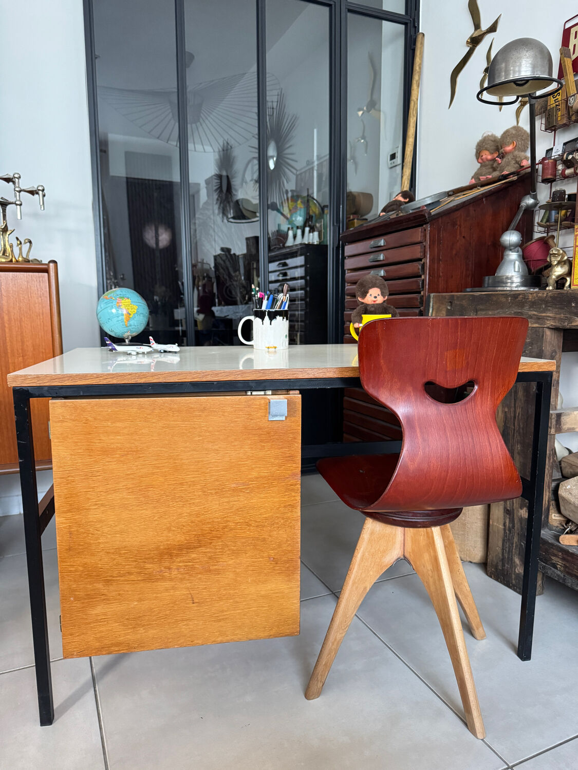 Vintage modernist children's desk