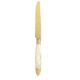 10 fruit knives in silver-plated mother-of-pearl and vermeil