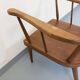 Vintage wooden armchair Baumann model Éventail from the 1960s.