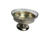 Art Deco, silver-plated metal fruit bowl with pedestal base, hallmarked, circa 1930