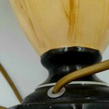Louis Drimmer ceramic imitation vintage wood lamp