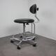 Adjustable chrome office chair on wheels, Czechoslovakia, 1980s