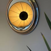 Round metal mirror, Italy 1970s