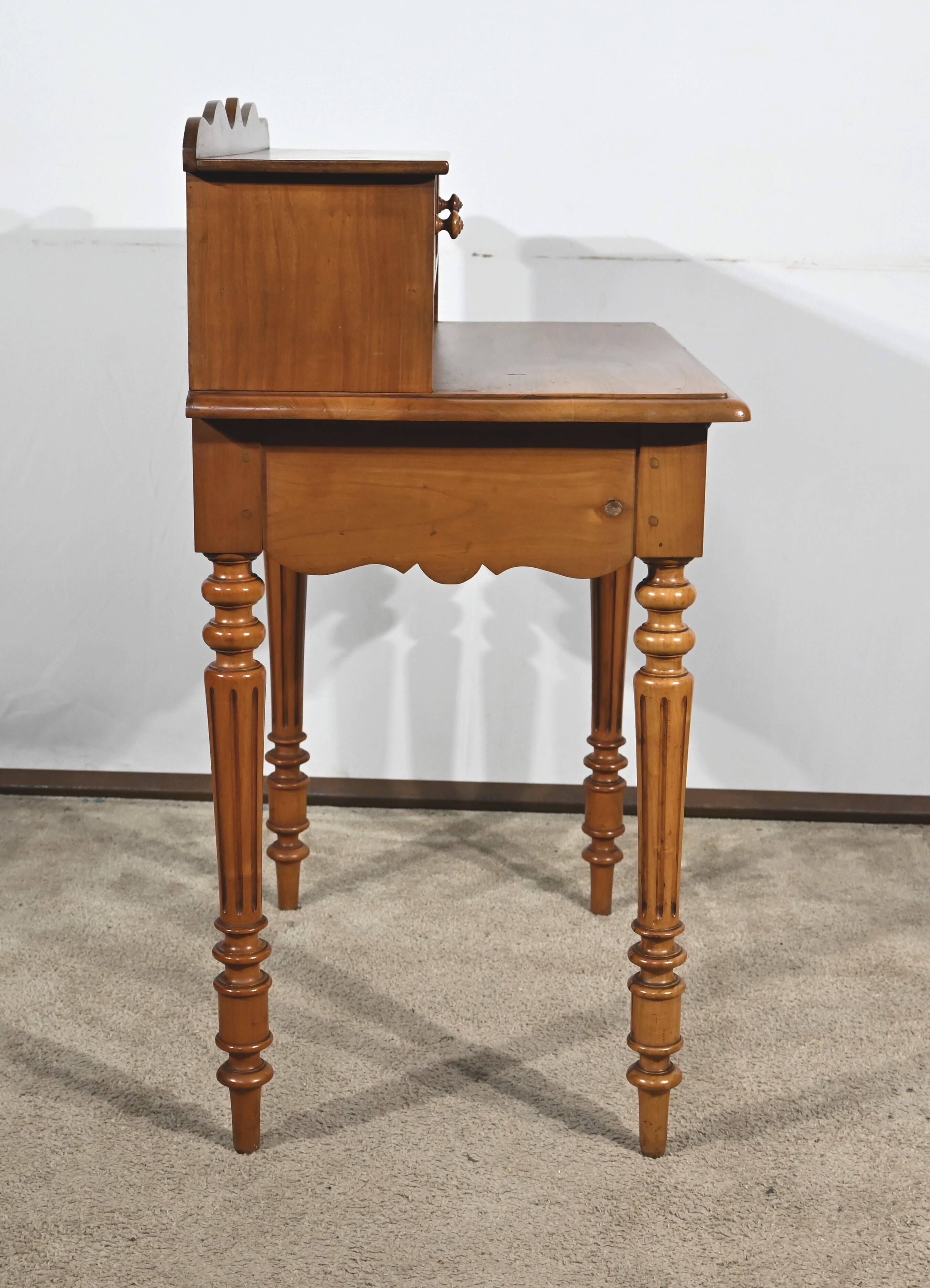 Small Tiered Desk in Blond Cherry, Louis Philippe style – Late 19th century