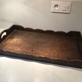 Old wooden tray