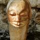 Stone sculpture - African head - Gabon