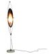 White plexiglass, steel and copper floor lamp by Goffredo Reggiani.