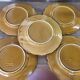 5 Dieulefit Milon plates in glazed earthenware