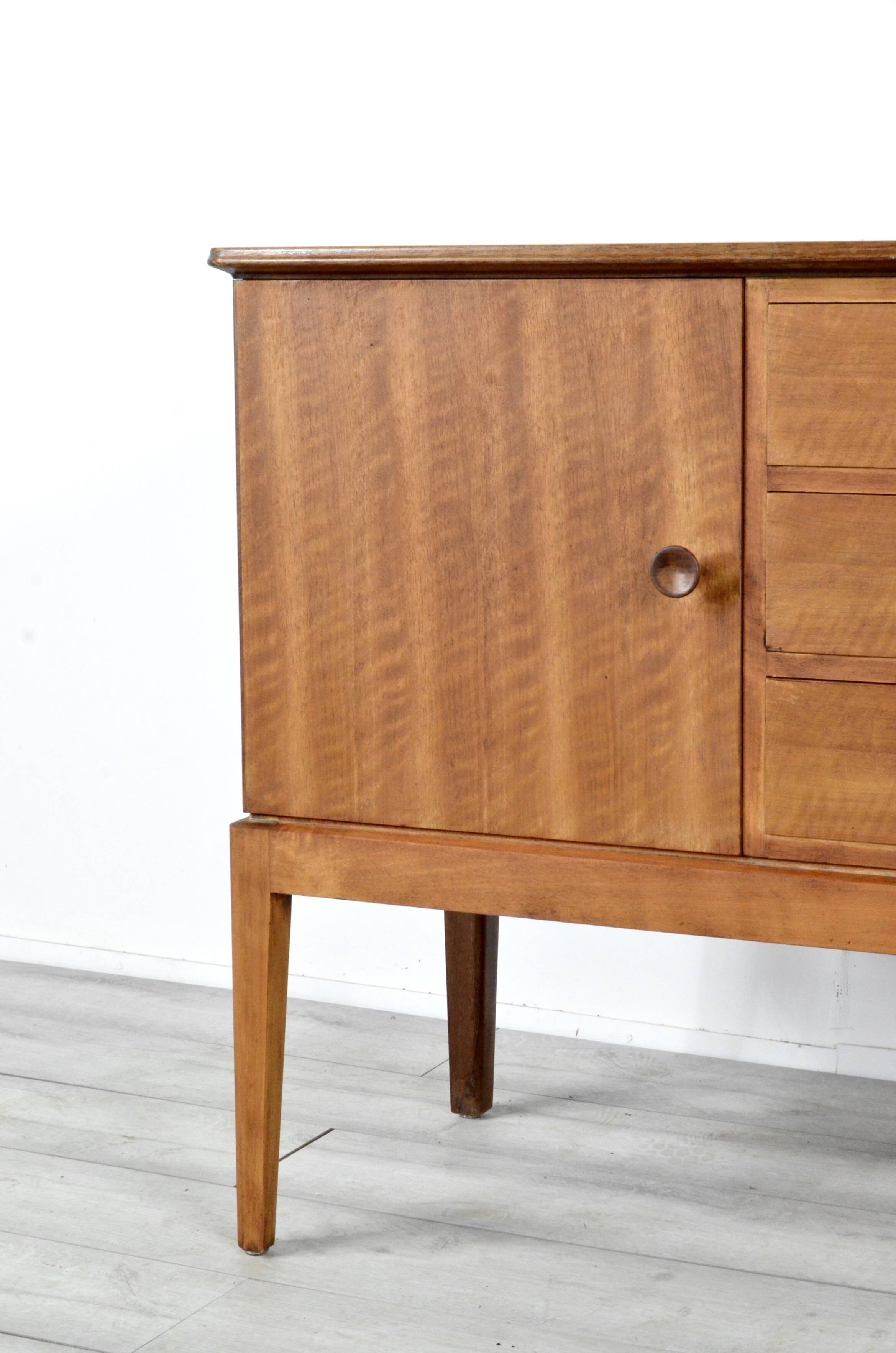 Midcentury Gordon Russell for Heal's walnut sideboard