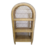 Étagère en osier vintage