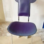 Javier Mariscal chair - "Garriris" model purple leather