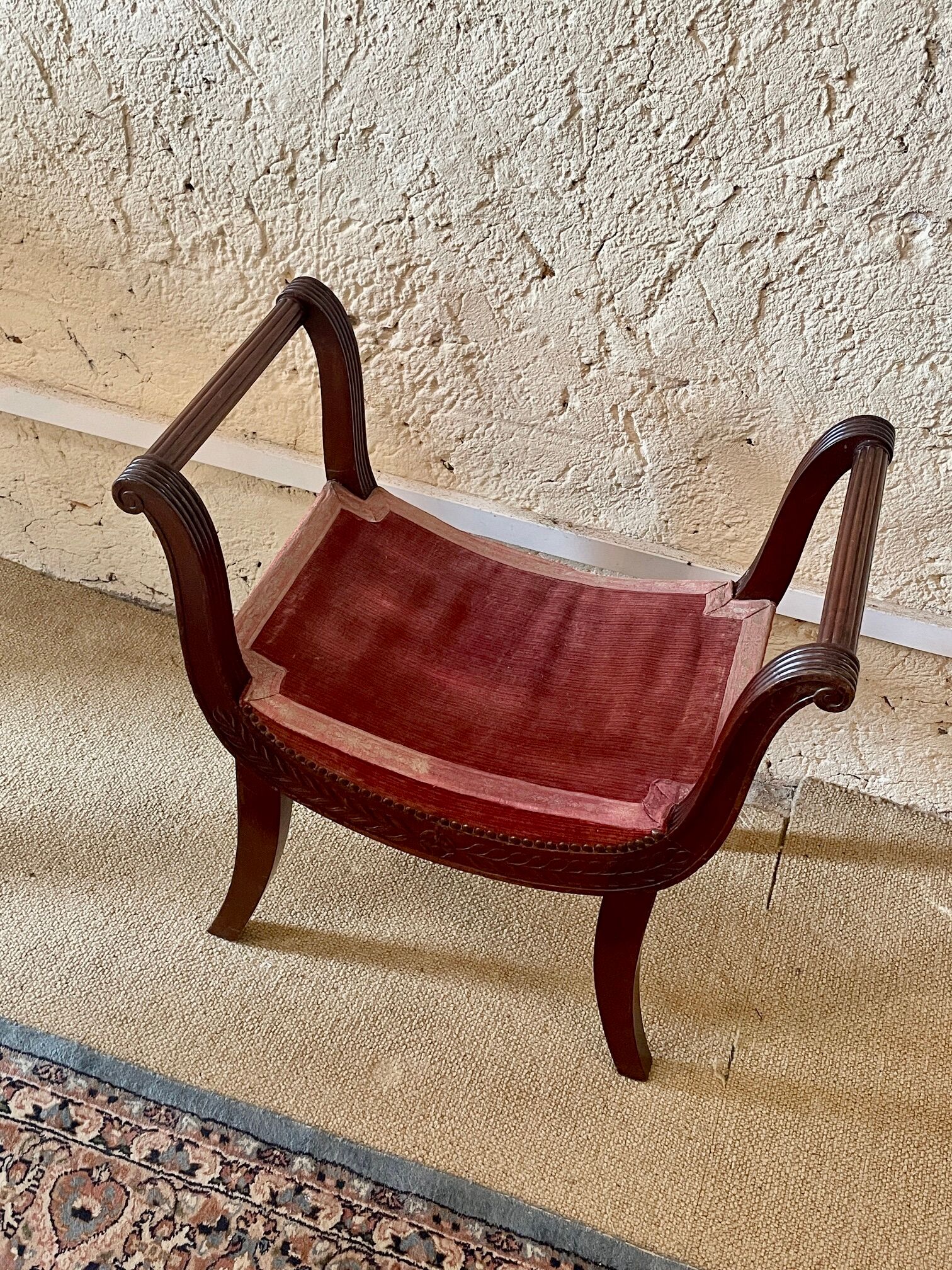 Curule seat Empire style, nineteenth century