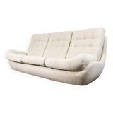 Space age 3 seater sofa Atlantis in beige boucle 1970's